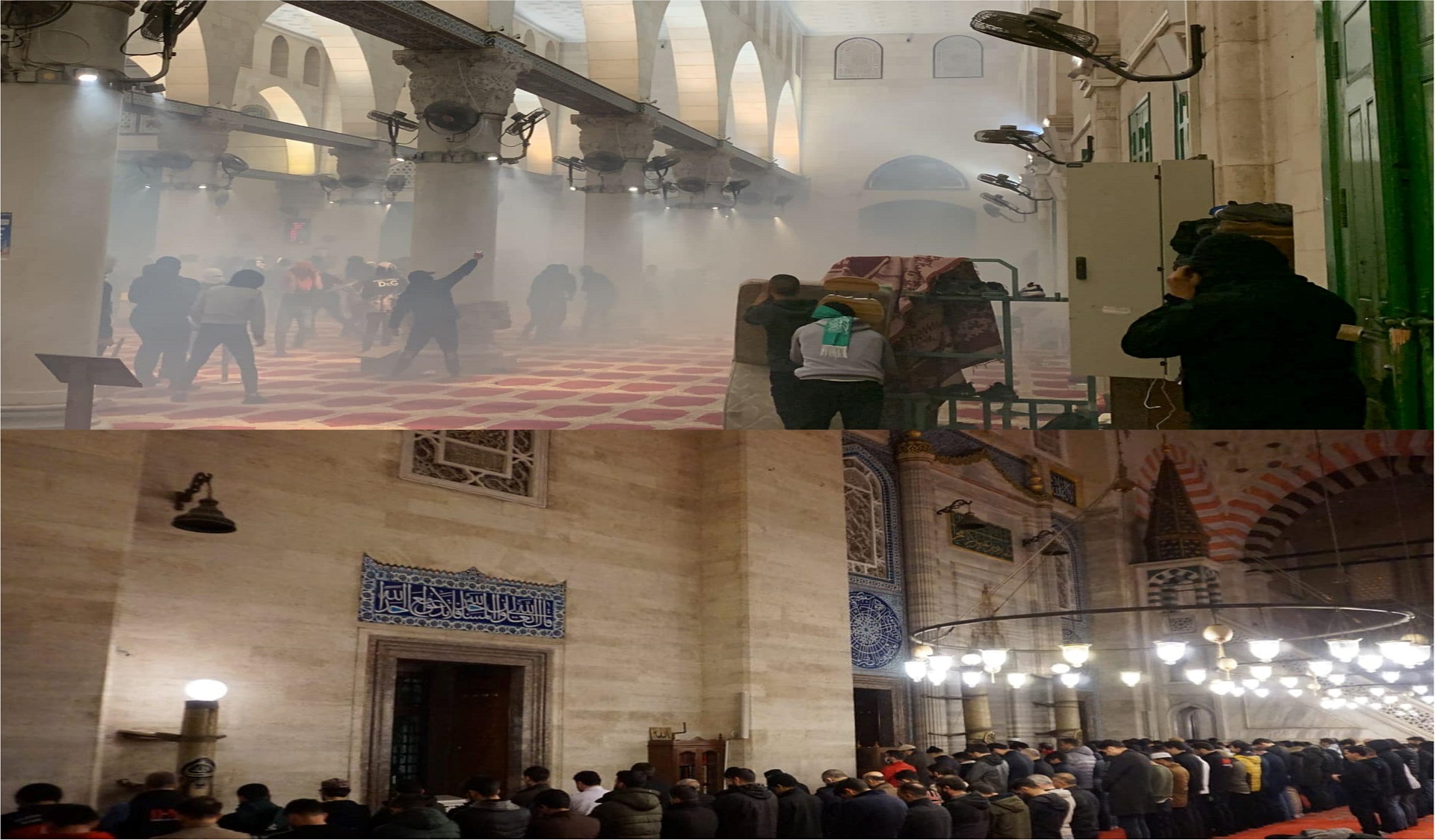 Silence!! on profane La Mosquée Al Aqsa au défi du monde entier et sous les yeux de la communauté internationale .