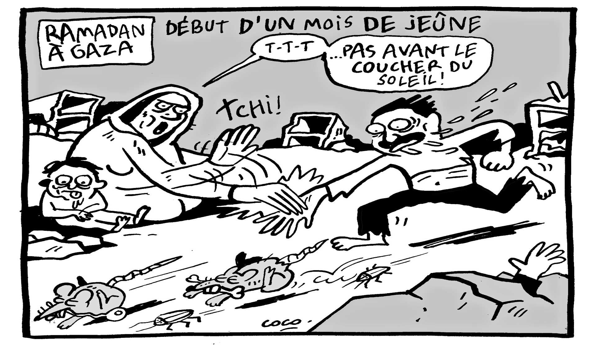 Le massacre à Gaza : Une caricature répugnante du journal français « Libération » …